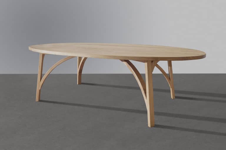 ovale tafel hout op maat